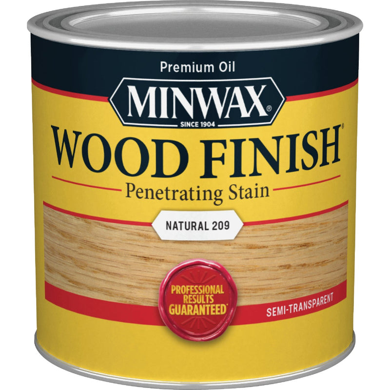 Minwax Wood Finish Penetrating Stain, Natural, 1/2 Pt.