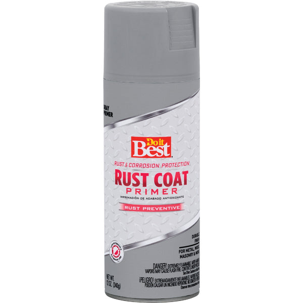 Do It Best 12 Oz. Gray Rust Coat Primer