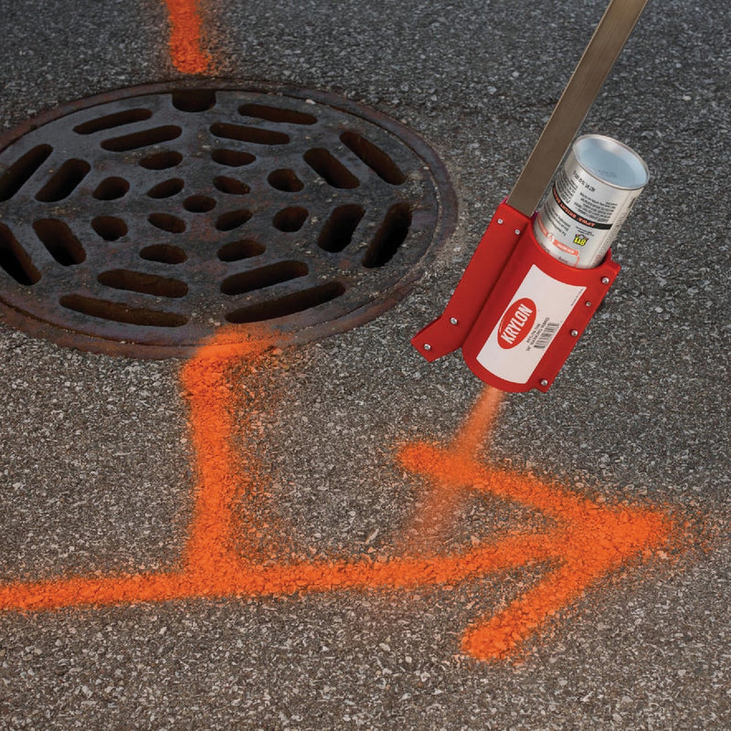 Krylon Mark-It 730608 Industrial SB APWA Bright Orange Inverted Marking Paint