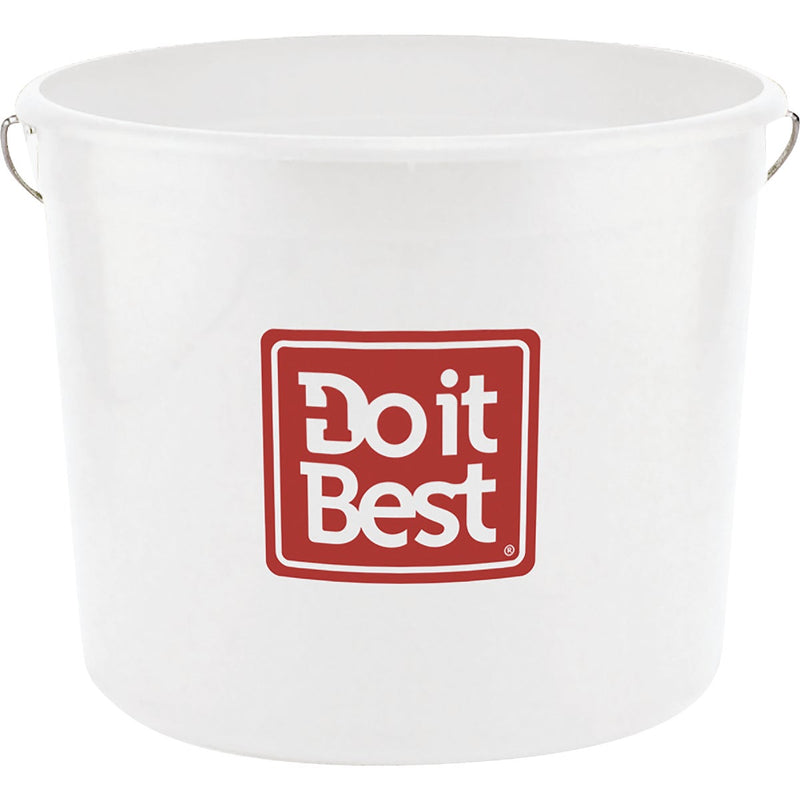 Do it Best 5 Qt. White Polysteel Pail