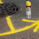 Krylon Mark-It 731708 Industrial WB APWA Utility Yellow Inverted Marking Paint
