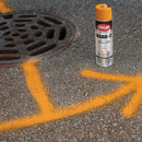 Krylon Mark-It 732008 Industrial WB Fluorescent Orange Inverted Marking Paint
