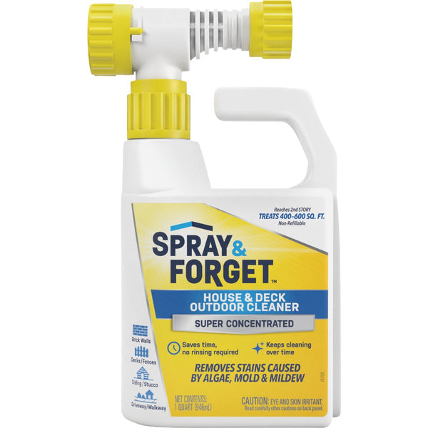 Spray & Forget 32 Oz. Hose End Sprayer House & Deck Outdoor Cleaner