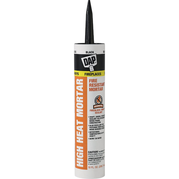 Dap 10.1 Oz. Black Fire Resistant Mortar Hi-Temp Sealant