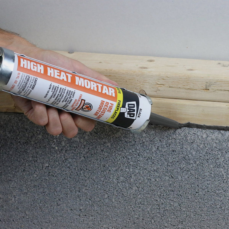 Dap 10.1 Oz. Black Fire Resistant Mortar Hi-Temp Sealant