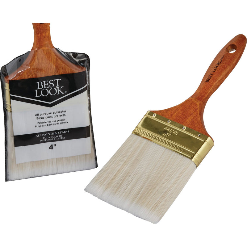 Best Look General Purpose 4 In. Flat Polyester Paint Brush