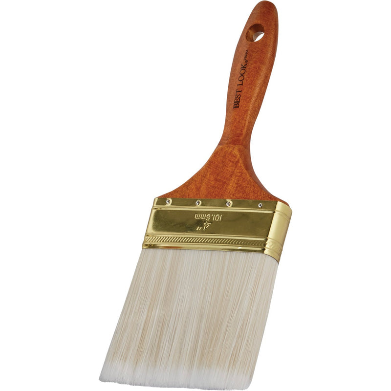 Best Look General Purpose 4 In. Flat Polyester Paint Brush