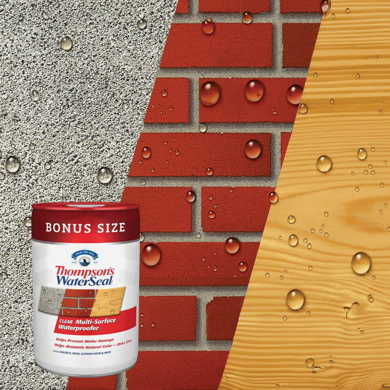 Thompsons WaterSeal Clear VOC MultiSurface Waterproofing Sealer, 6 Gal.