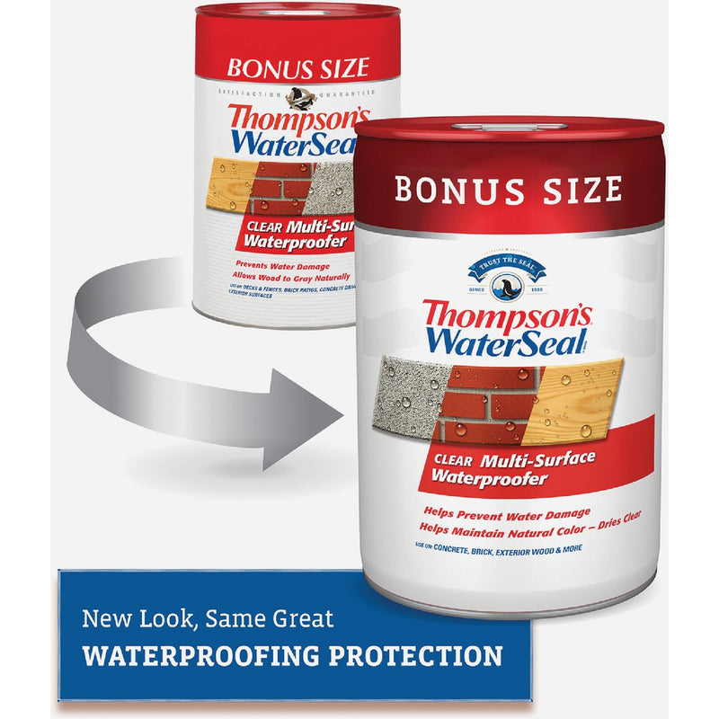 Thompsons WaterSeal Clear VOC MultiSurface Waterproofing Sealer, 6 Gal.