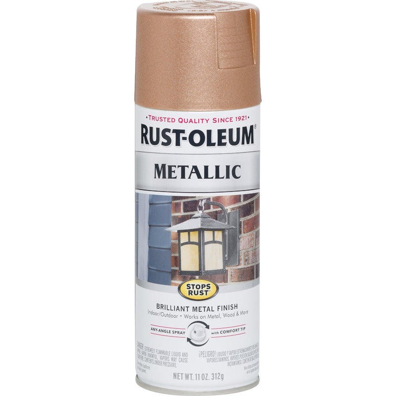 Rust-Oleum Stops Rust 11 Oz. Metallic Satin Spray Paint, Copper