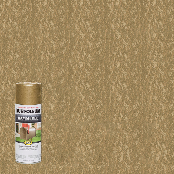 Rust-Oleum Gold Metallic 12 Oz. Hammered Finish Spray Paint