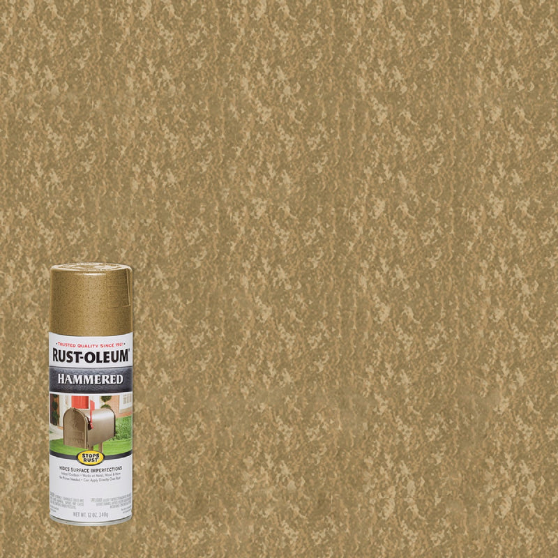 Rust-Oleum Gold Metallic 12 Oz. Hammered Finish Spray Paint