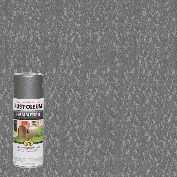 Rust-Oleum Gray Metallic 12 Oz. Hammered Finish Spray Paint