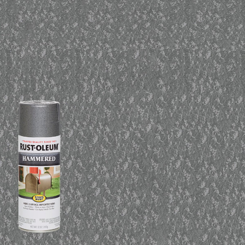 Rust-Oleum Gray Metallic 12 Oz. Hammered Finish Spray Paint