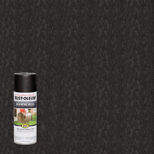 Rust-Oleum Black Metallic 12 Oz. Hammered Finish Spray Paint