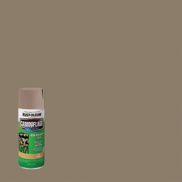 Rust-Oleum Camouflage 2X Ultra Cover 12 Oz. Flat Spray Paint, Khaki