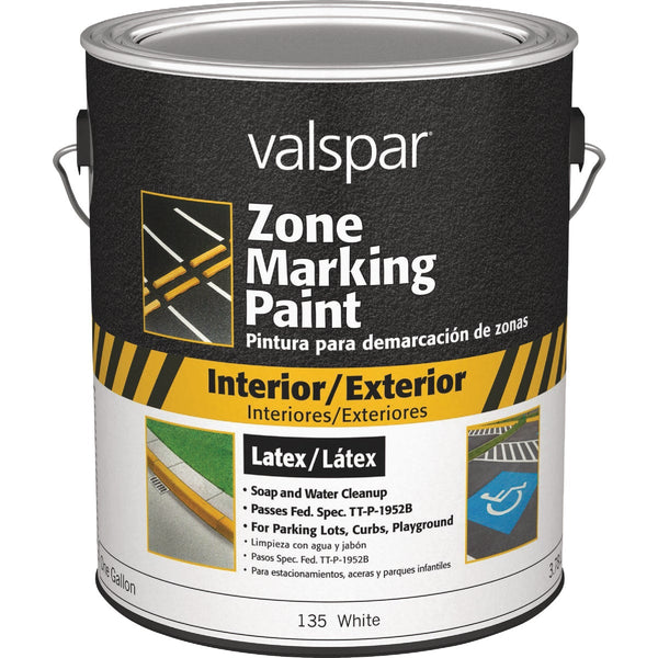 Valspar 1 Gal. White Latex Traffic & Zone Marking Paint
