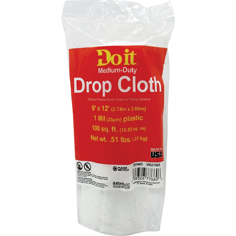 Do it Plastic 9 Ft. x 12 Ft. 1 mil Drop Cloth