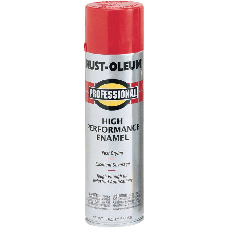 Rust-Oleum Professional 15 Oz. Gloss Industrial Enamel Spray Paint, Safety Red