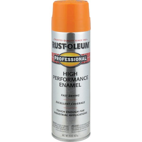 Rust-Oleum Professional 15 Oz. Gloss Industrial Enamel Spray Paint, Safety Orange