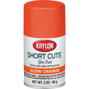 Krylon Short Cuts 3 Oz. High-Gloss Enamel Spray Paint, Glow Orange