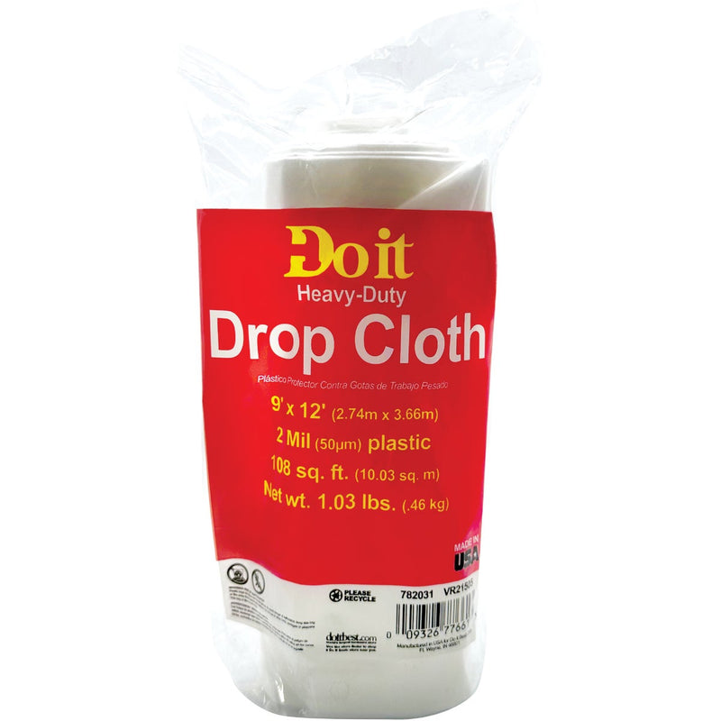 Do it Plastic 9 Ft. x 12 Ft. 2 mil Drop Cloth