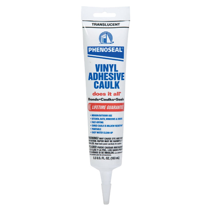 Phenoseal 6 Oz. Translucent Vinyl Adhesive Caulk