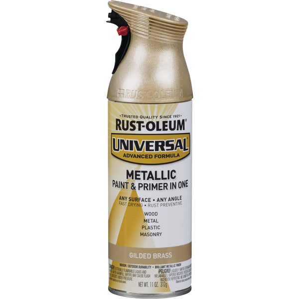 Rust-Oleum Universal 11 Oz. Metallic Gilded Brass Paint