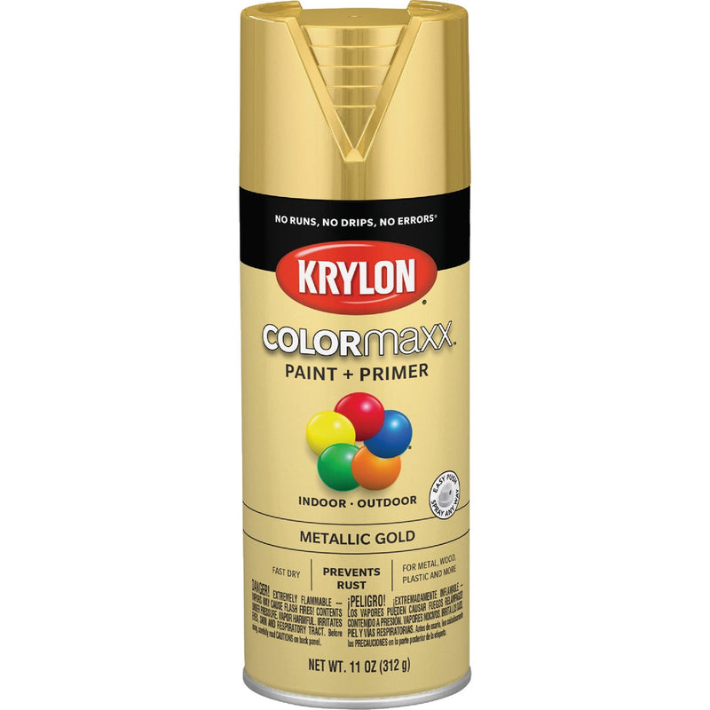 Krylon ColorMaxx 11 Oz. Metallic Gloss Spray Paint, Gold