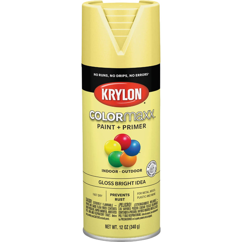 Krylon ColorMaxx 12 Oz. Gloss Spray Paint, Bright Idea