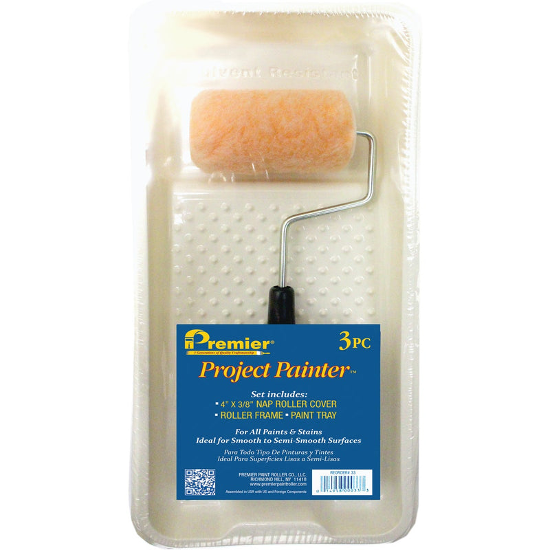 Premier 4 In. x 3/8 In. Knit Trim Roller Kit