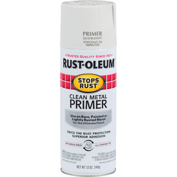 Rust-Oleum 12 Oz. White Clean Metal Spray Primer