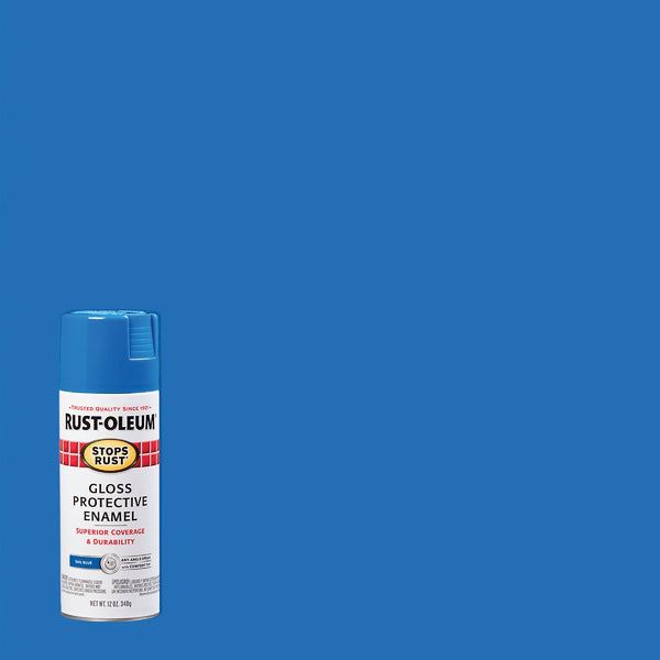 Rust-Oleum Stops Rust Sail Blue Gloss 12 Oz. Anti-Rust Spray Paint