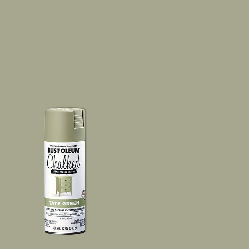 Rust-Oleum Chalked 12 Oz. Ultra Matte Spray Paint, Tate Green