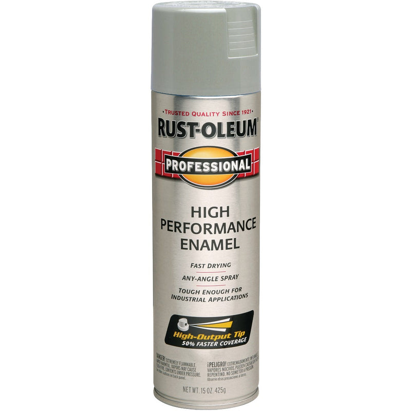 Rust-Oleum Professional Fast Dry 15 Oz. Gloss High Performance Enamel Spray Paint, Light Machine Gray