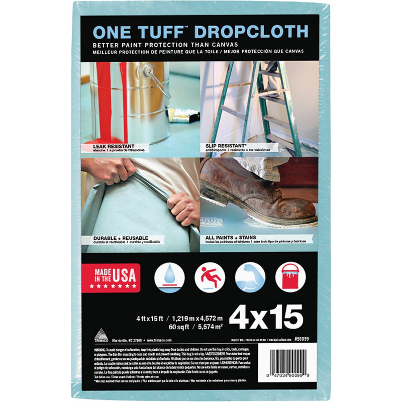 Trimaco One Tuff 4 Ft. x 15 Ft. Professional Grade Drop Cloth