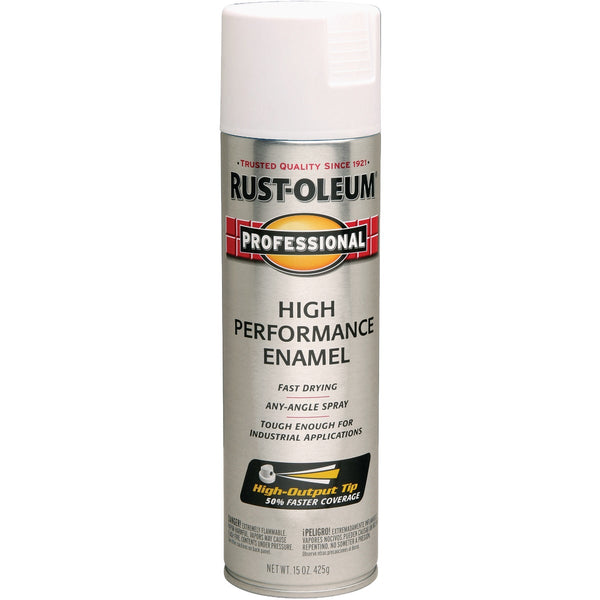 Rust-Oleum Professional Fast Dry 15 Oz. Flat High Performance Enamel Spray Paint, White