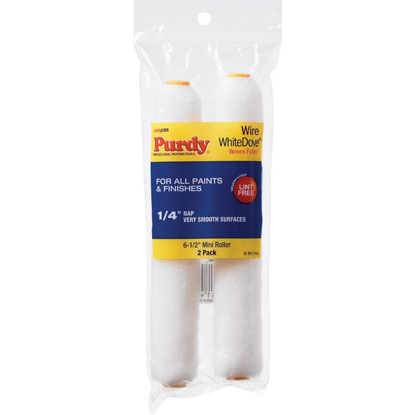 Purdy White Dove 6-1/2" x 1/4" Woven Fabric Roller Cover (2-Pack)