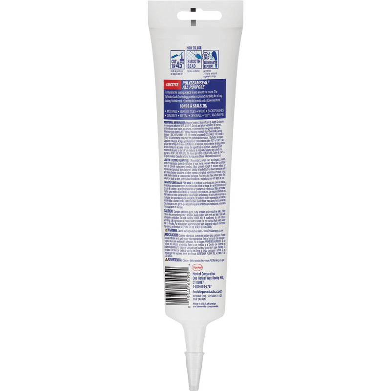 Loctite POLYSEAMSEAL 5.5 Oz. White Adhesive Caulk