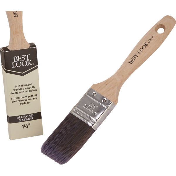 Best Look 1.5 In. Flat Polyester Paint Brush