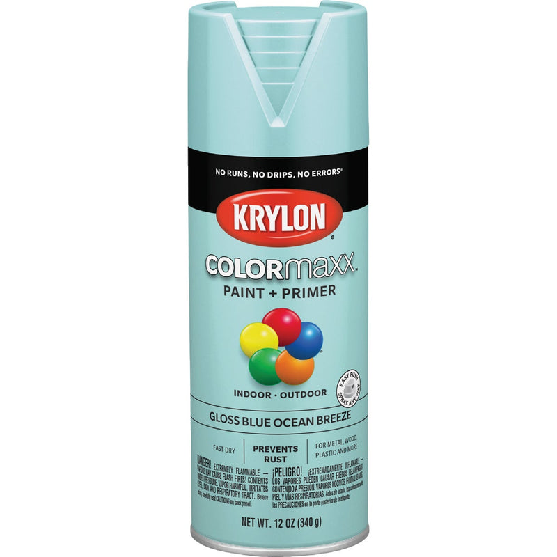 Krylon ColorMaxx 12 Oz. Gloss Spray Paint, Blue Ocean Breeze