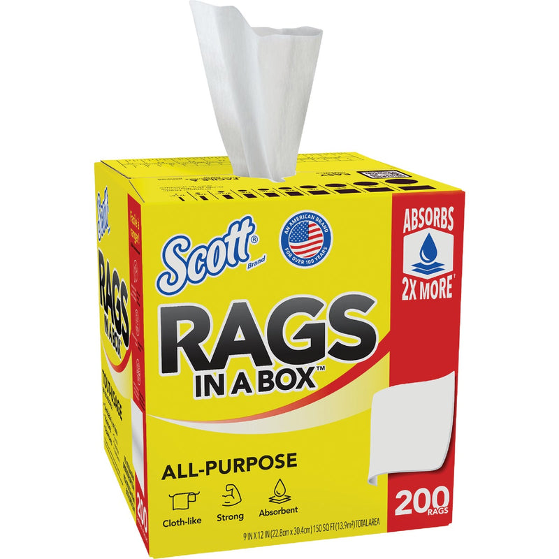 Scotts White Rags in a Box, 200-Ct.