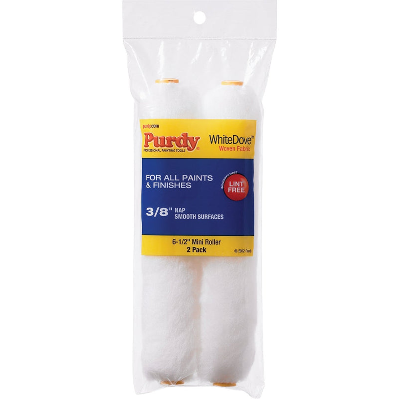 Purdy White Dove 6-1/2" x 3/8" Woven Fabric Roller Cover (2-Pack)