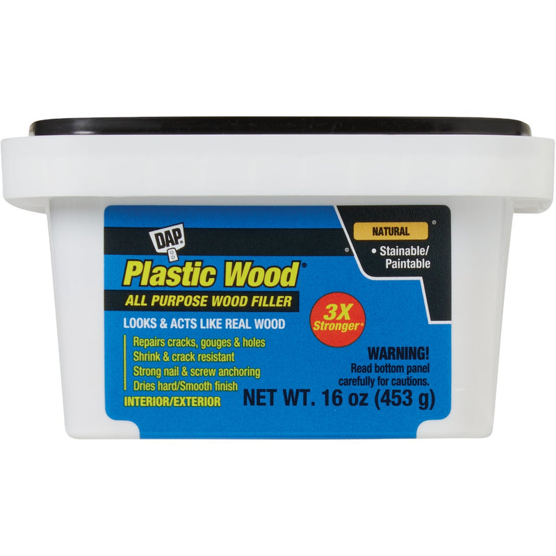 Dap Plastic Wood 16 Oz. Natural All Purpose Wood Filler