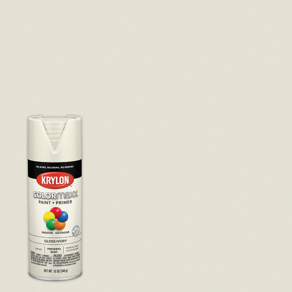 Krylon ColorMaxx 12 Oz. Gloss Spray Paint, Ivory