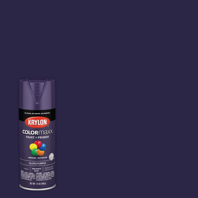 Krylon ColorMaxx 12 Oz. Gloss Spray Paint, Purple