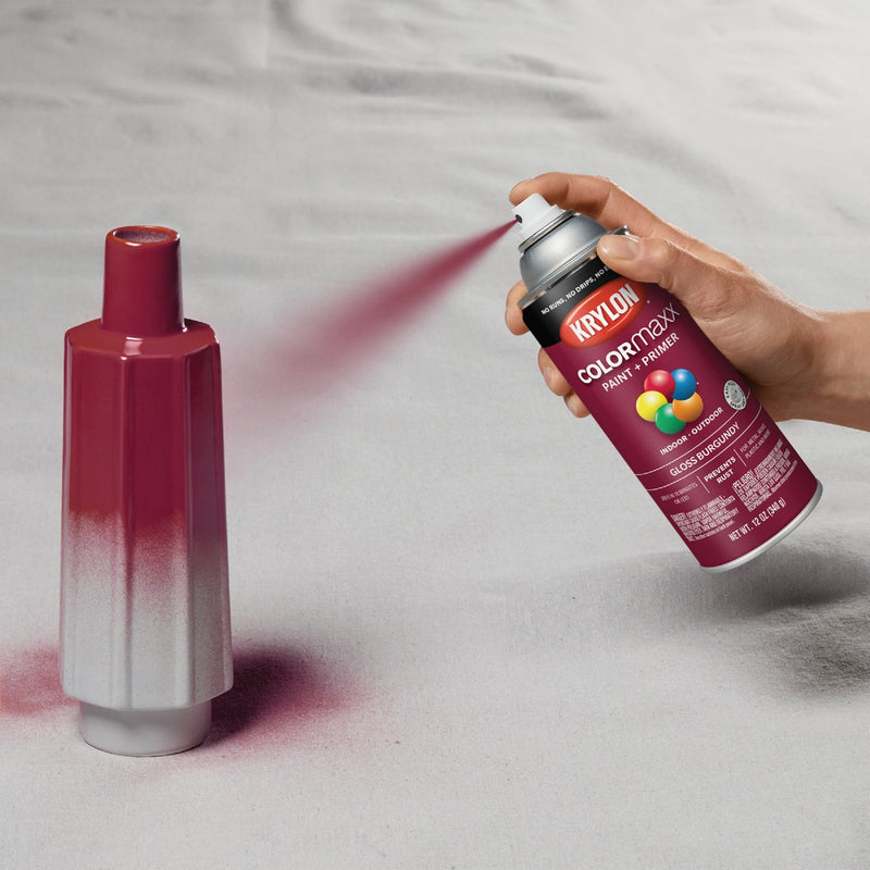 Krylon ColorMaxx12 Oz. Gloss Spray Paint, Burgundy