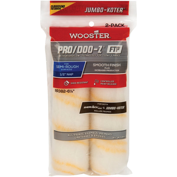 Wooster Jumbo-Koter Pro/Doo-Z FTP 6-1/2 In. x 1/2 In. Woven Paint Roller Cover (2-Pack)