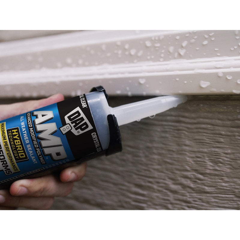 DAP AMP 9 Oz. Advanced Modified Polymer All Weather Window, Door, & Siding Sealant, Crystal Clear