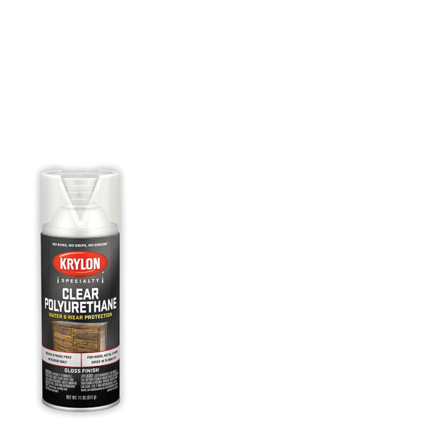 Krylon Gloss Clear Spray Polyurethane,  11 Oz.